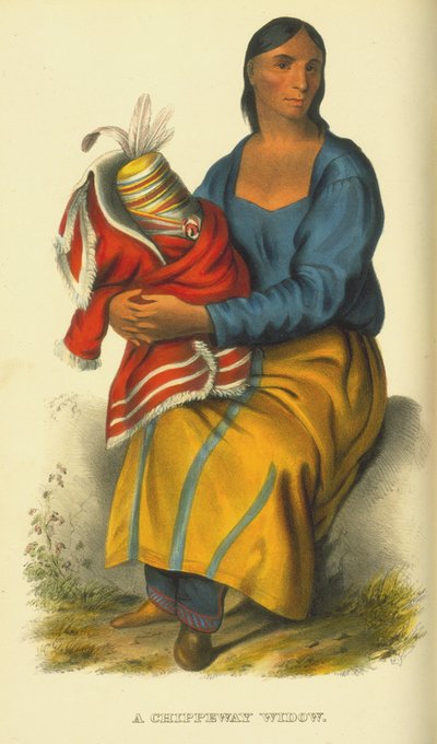 A Chippeway Widow, 1854 by Thomas Loraine McKenney
